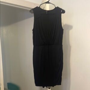 Black Sleeveless Sheath Mini Dress for Cocktail